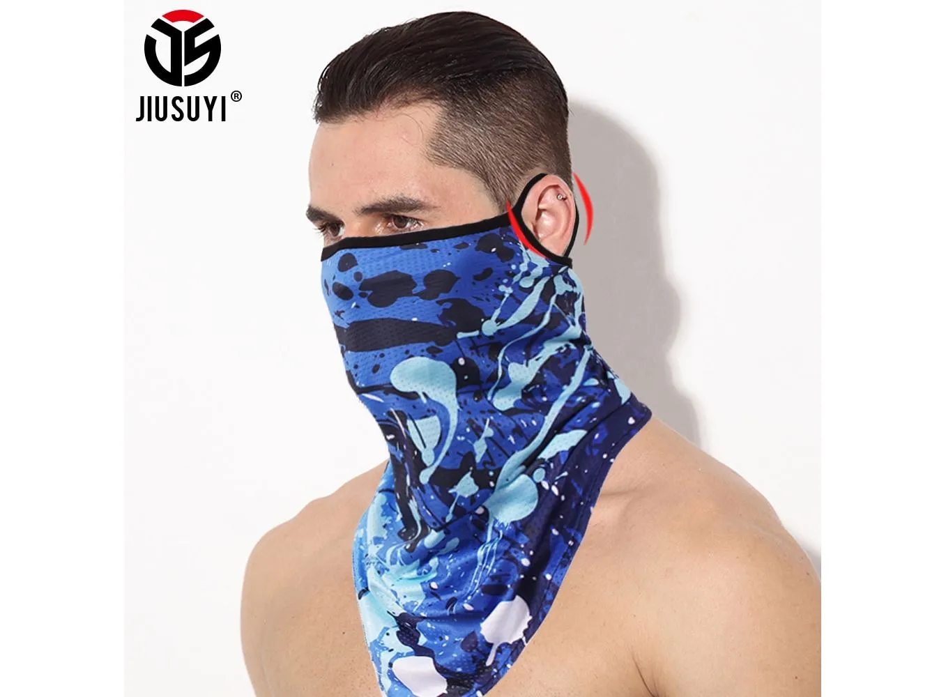 3D Headband Paisley Neck Gaiter Tube Scarves Hanging Ear Cover Scarf Breathable Windproof Face Mask Guard Bandana Men Women|Men&