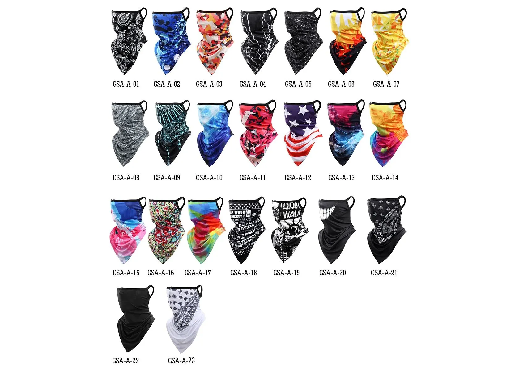 3D Headband Paisley Neck Gaiter Tube Scarves Hanging Ear Cover Scarf Breathable Windproof Face Mask Guard Bandana Men Women|Men&