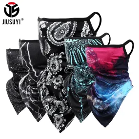 3D Headband Paisley Neck Gaiter Tube Scarves Hanging Ear Cover Scarf Breathable Windproof Face Mask Guard Bandana Men Women|Men&