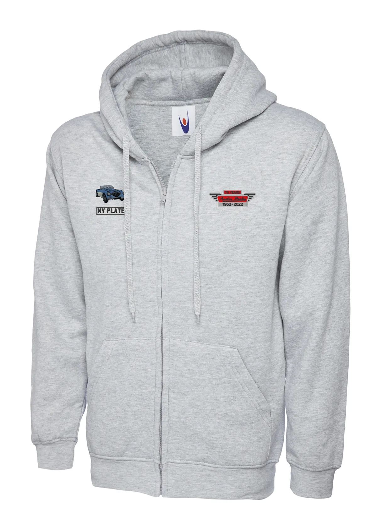 70 YEARS AUSTIN HEALEY Hoody/Zipped Hoody/Sweatshirt/Qtr Zip/Fleece – AHC – MY CAR