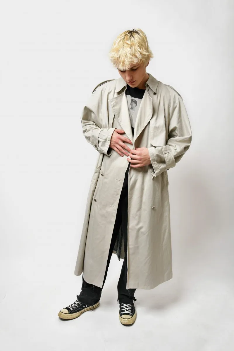 90s detective trench coat