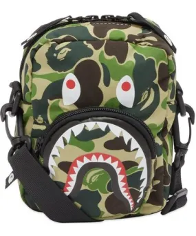 A Bathing Ape Men's ABC Camo Shark Shoulder Bag