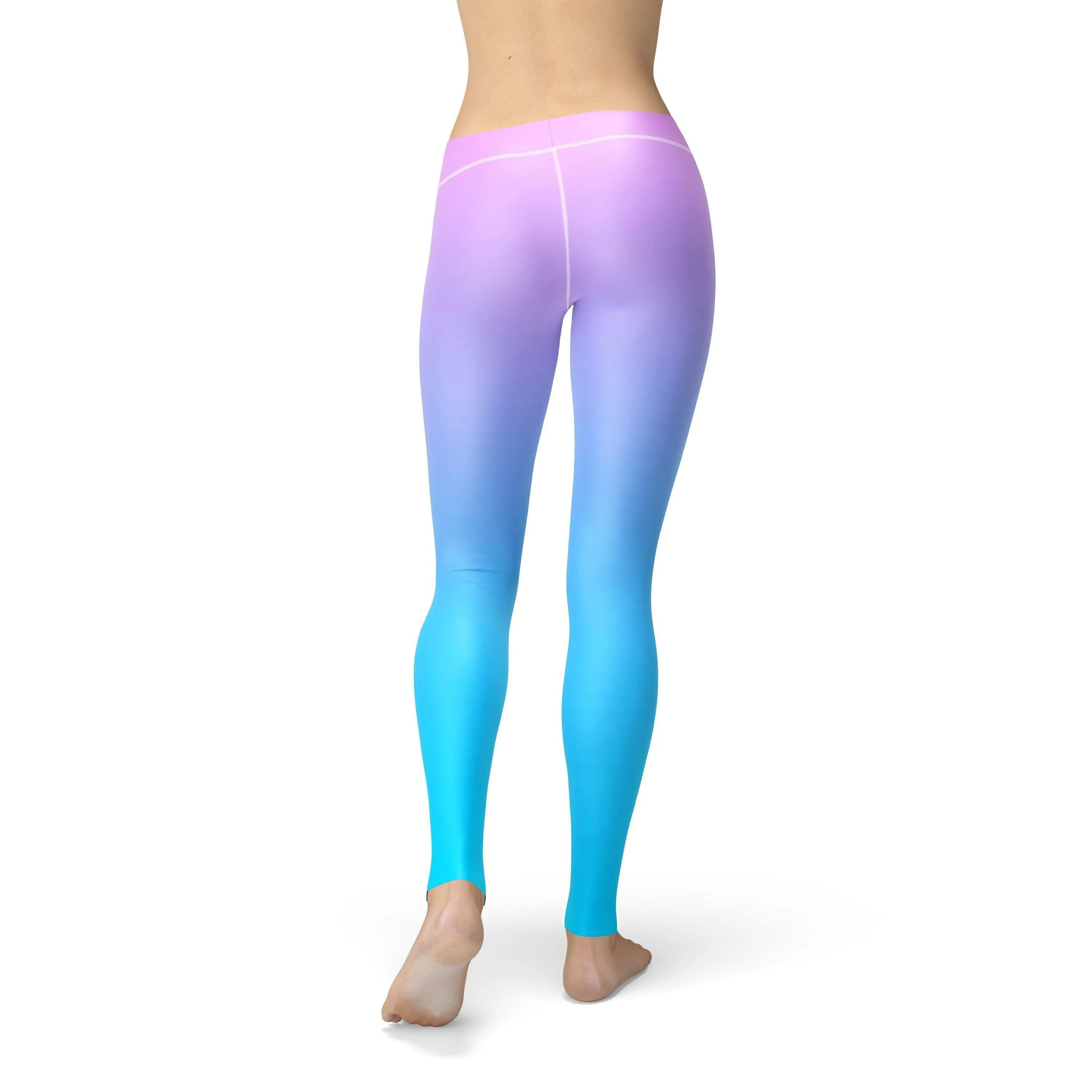 Avery Pink Blue Ombre Leggings