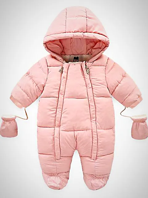 Baby Cutest Snowsuit Hooded Puff Coat Onesie