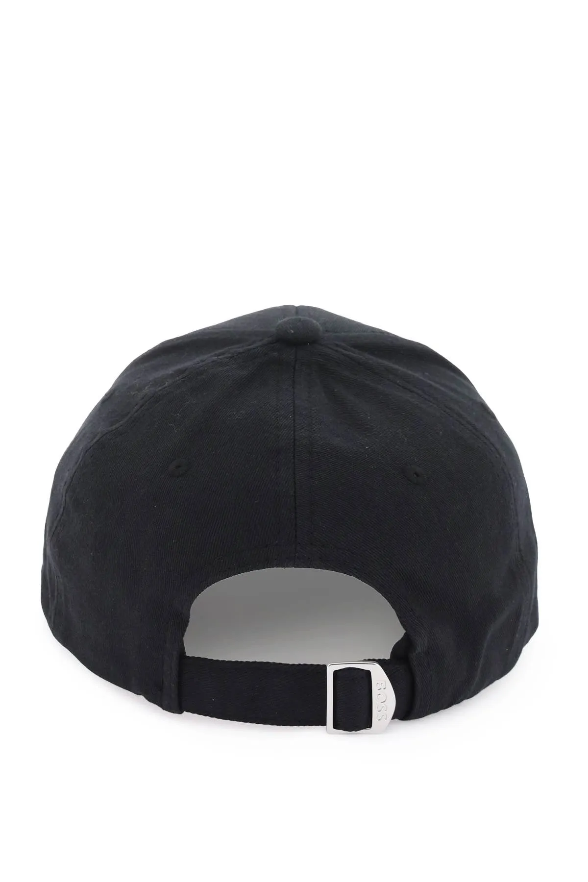 Boss Baseball Cap With Embroidered Logo   Black