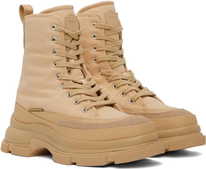 Both Beige Gao Boots