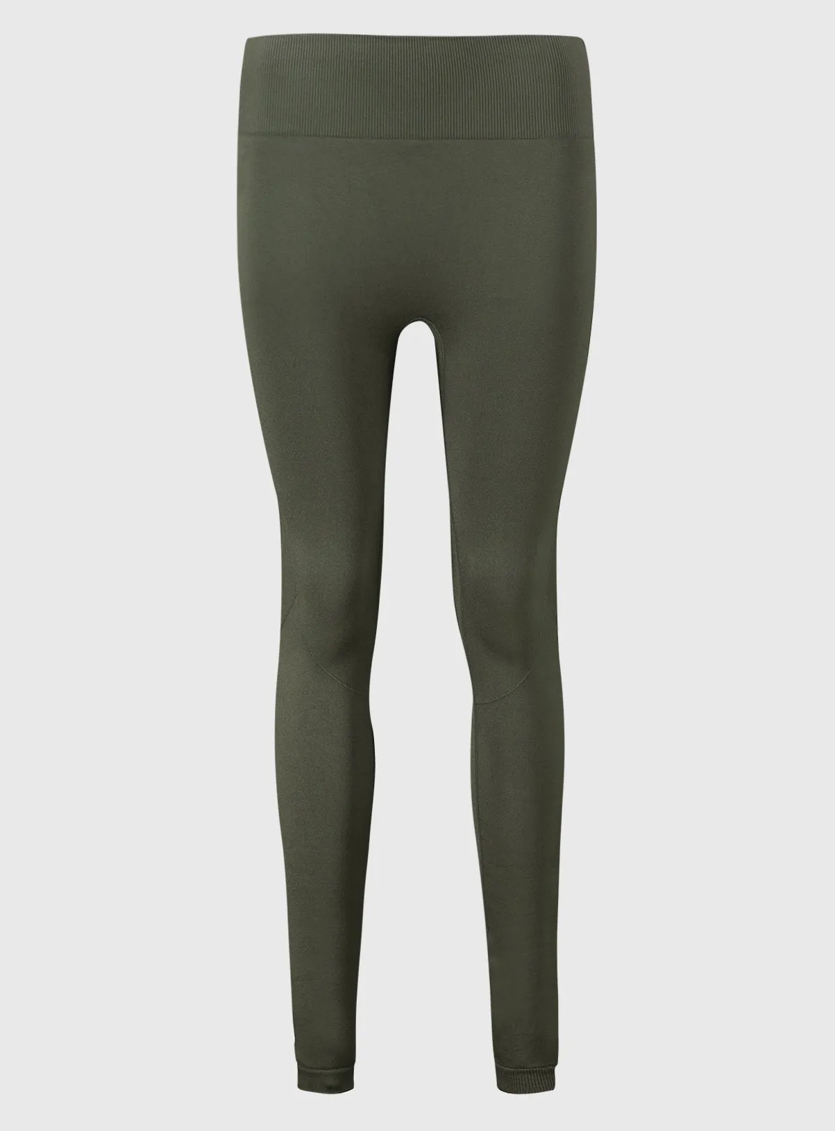 Buy Active Khaki Seamless Leggings - L | Leggings | Tu