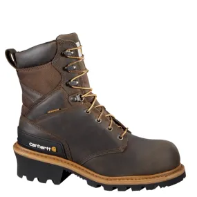 Carhartt Men's 8 Vintage Saddle Waterproof Safety Toe Logger Boot - CML8360