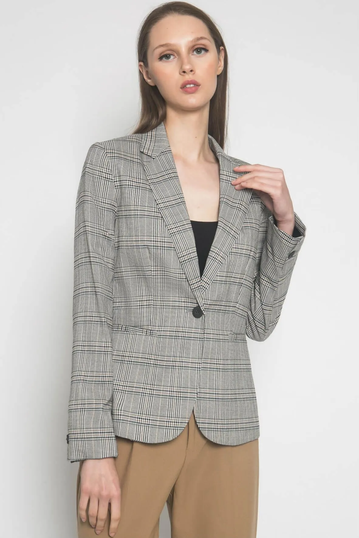 Checkered Blazer