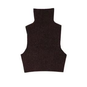 Chunky Turtleneck Top - Espresso