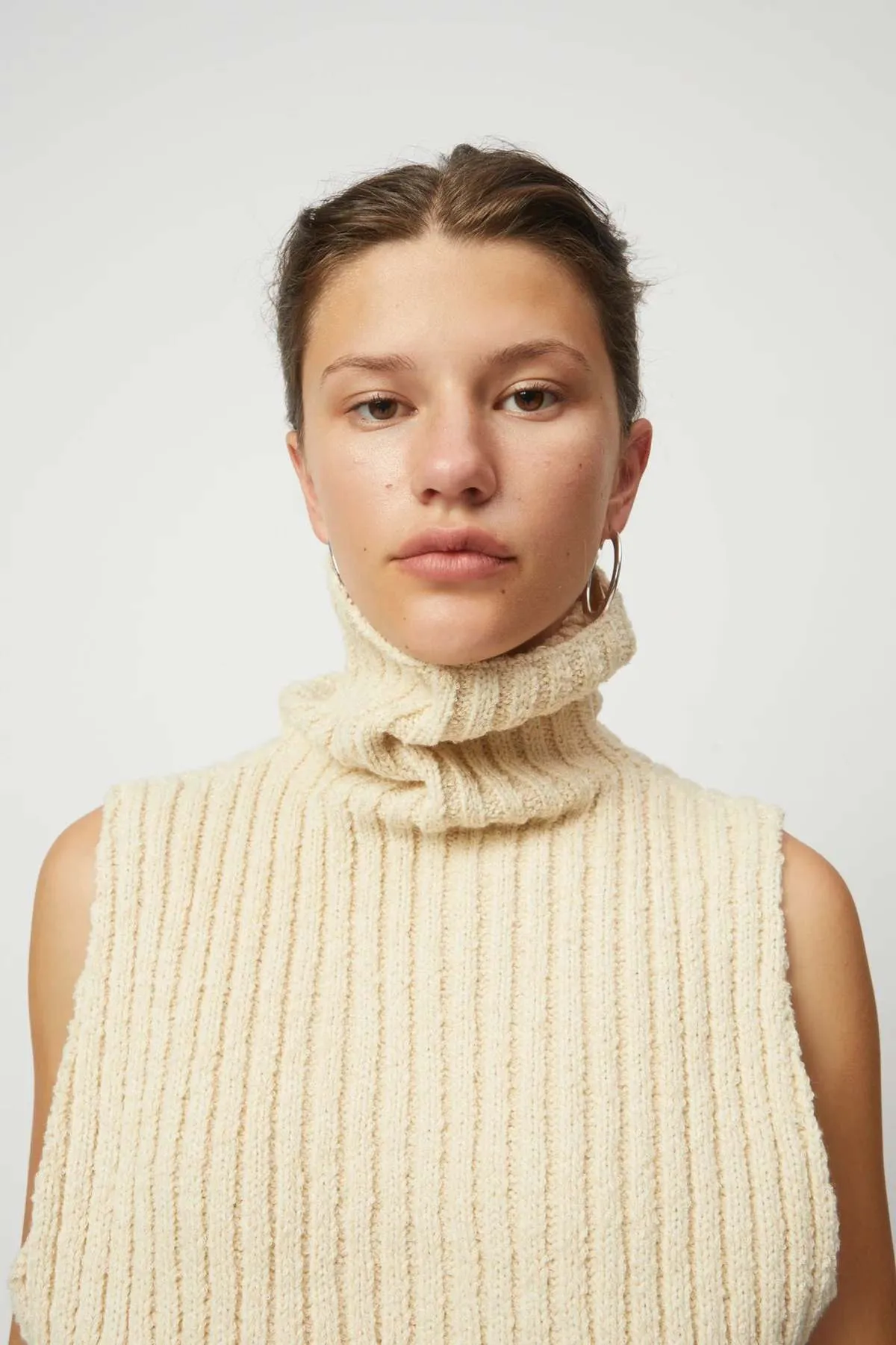 Chunky Turtleneck Top - Espresso