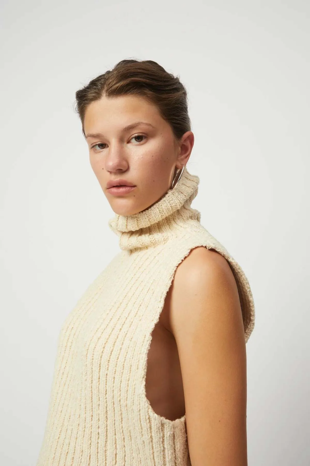 Chunky Turtleneck Top - Espresso