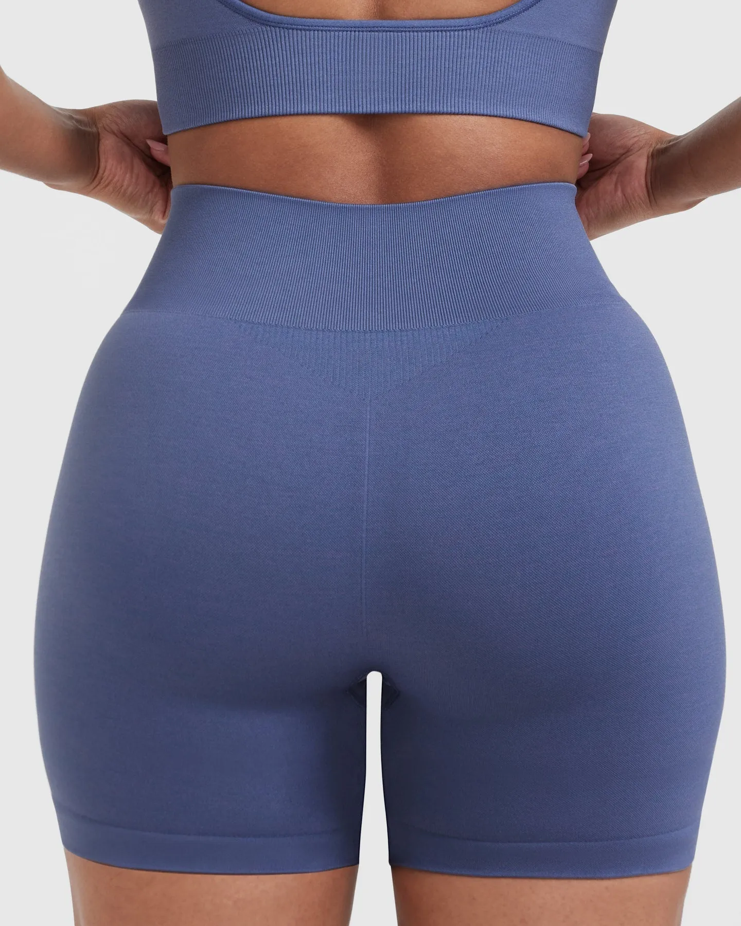 Classic Seamless 2.0 Mid Shorts | Slate Blue Marl