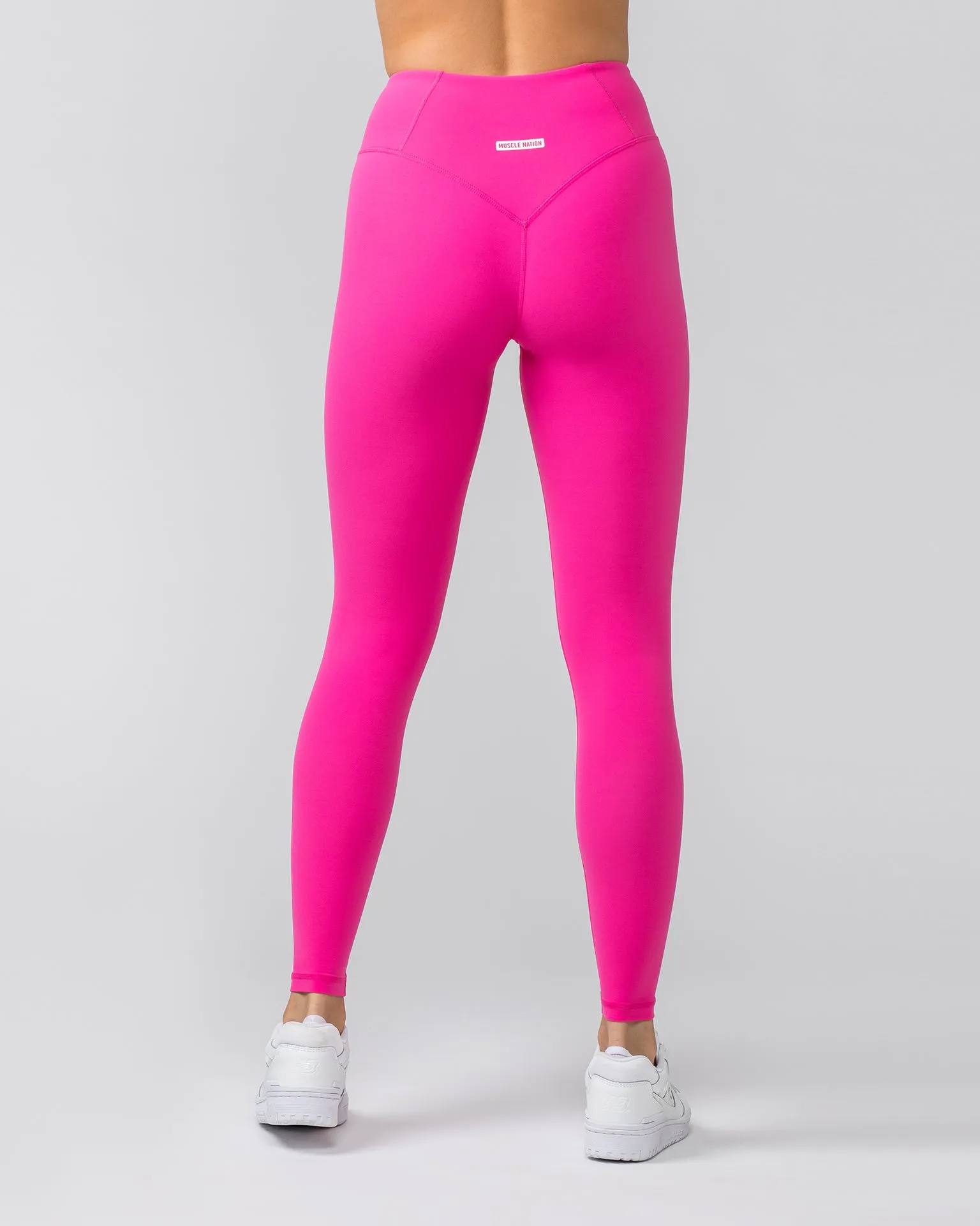 Contour Aura Full Length Leggings - Luminous Pink