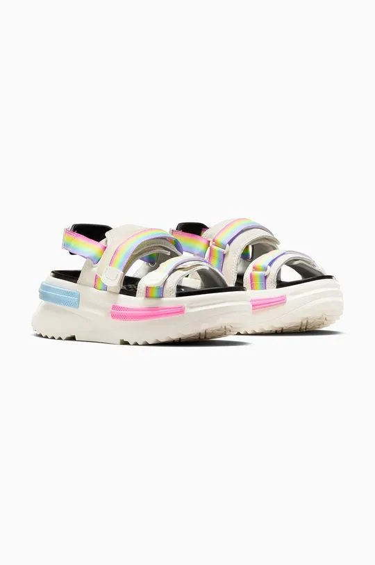 Converse sandals Run Star Utility Sandal CX Pride women's white color A10219C