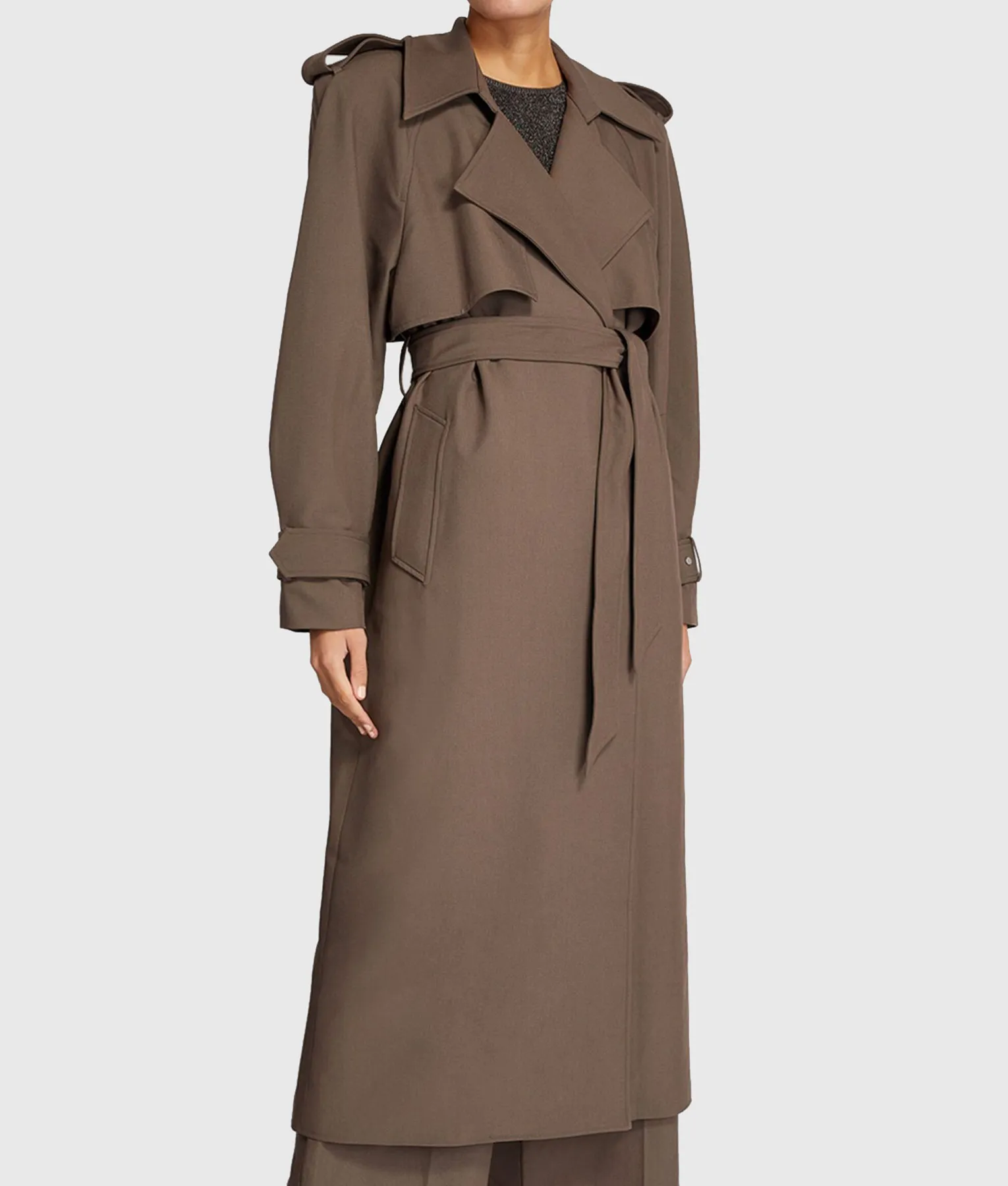 Dakota Johnson Long Cotton Coat | TLC UK