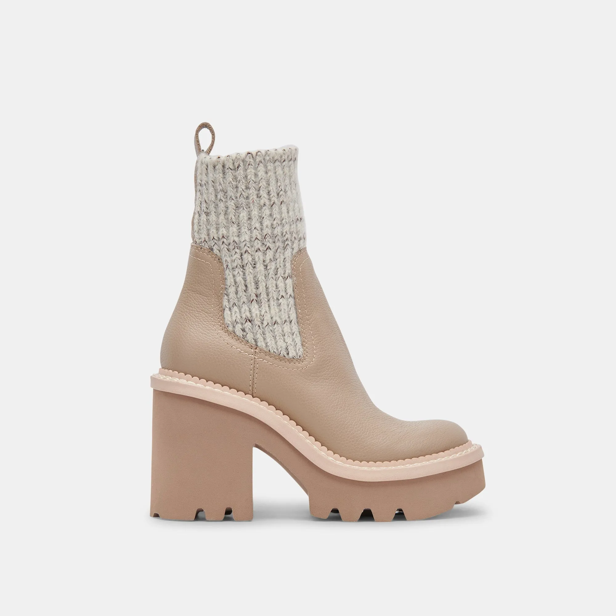 DRAGO BOOTS TAUPE LEATHER - re:vita