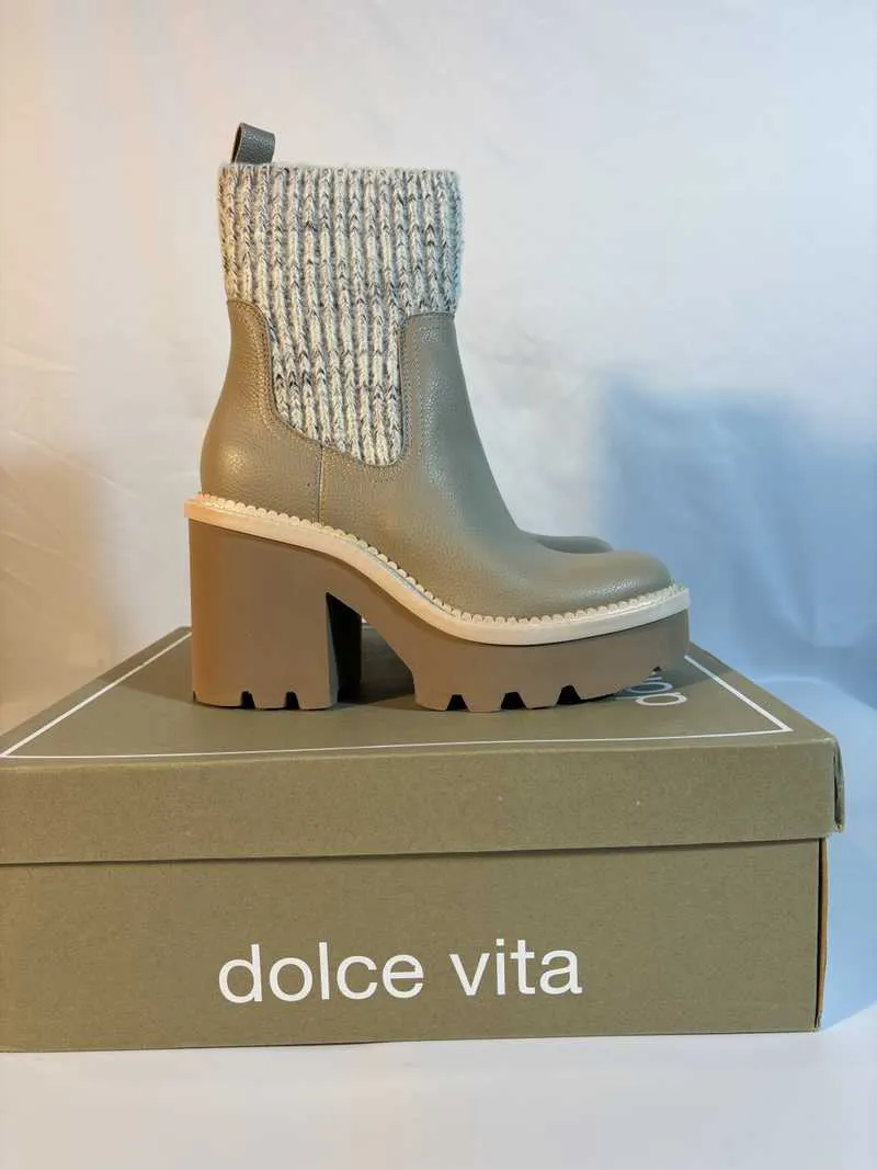 DRAGO BOOTS TAUPE LEATHER - re:vita