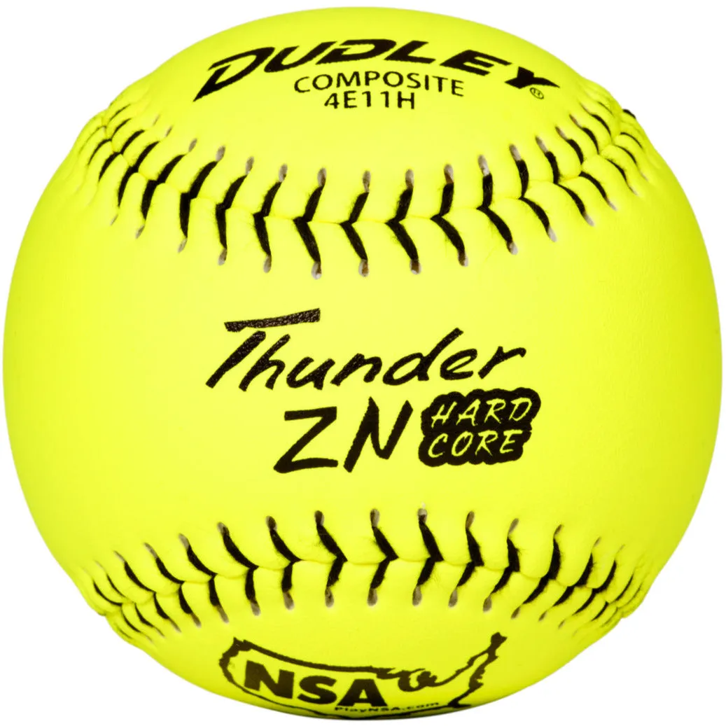 Dudley NSA Thunder ZN Hard Core ICON 11 44/400 Composite Slowpitch Softballs: 4E11H