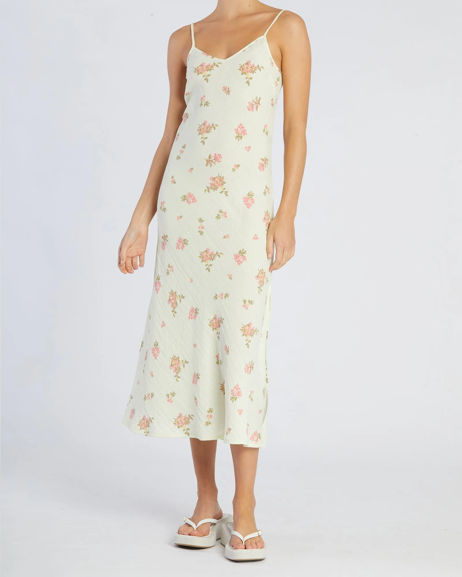 Evangeline Linen Dress - Emile Floral