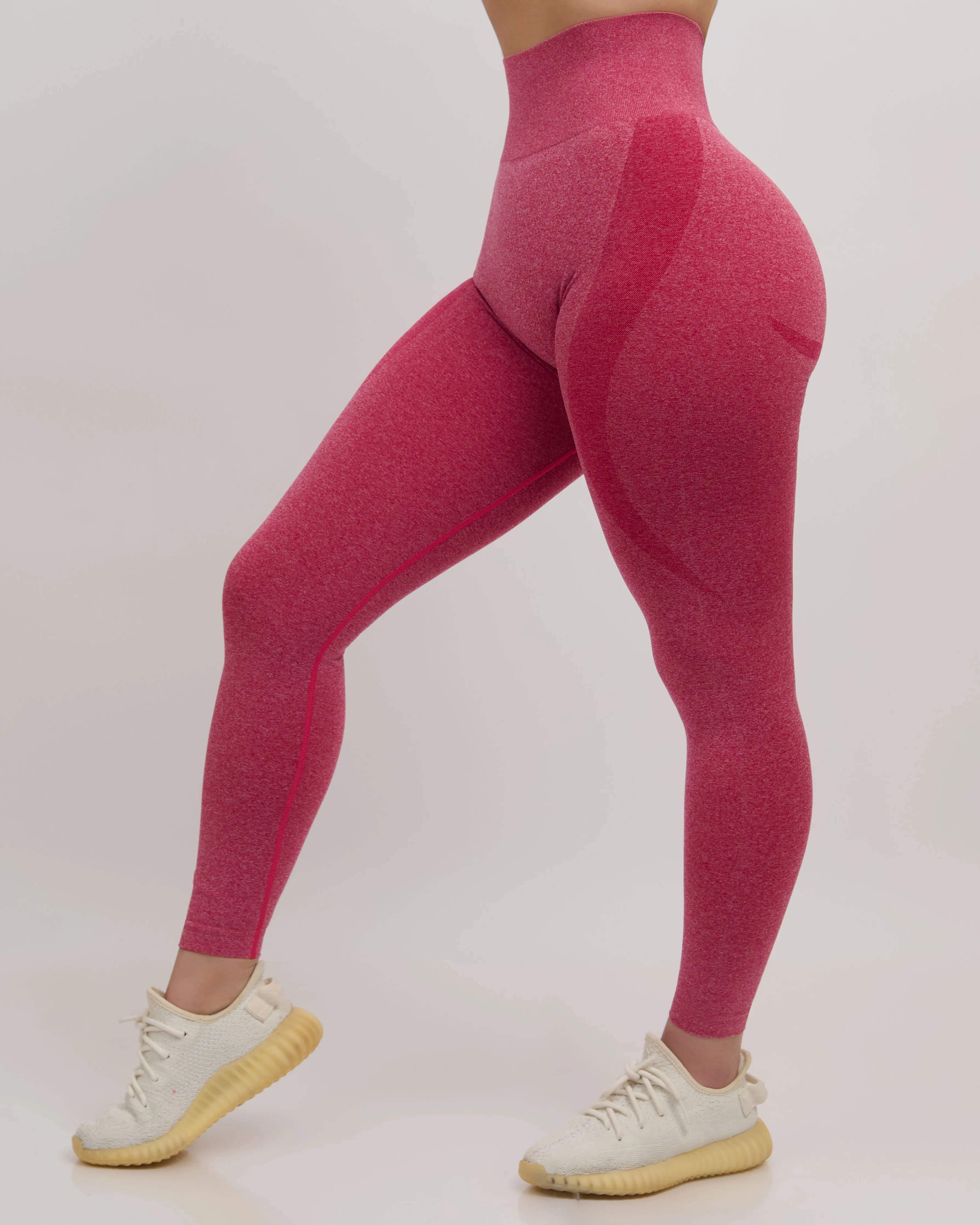 Fiorela Curve Leggings - Crimson