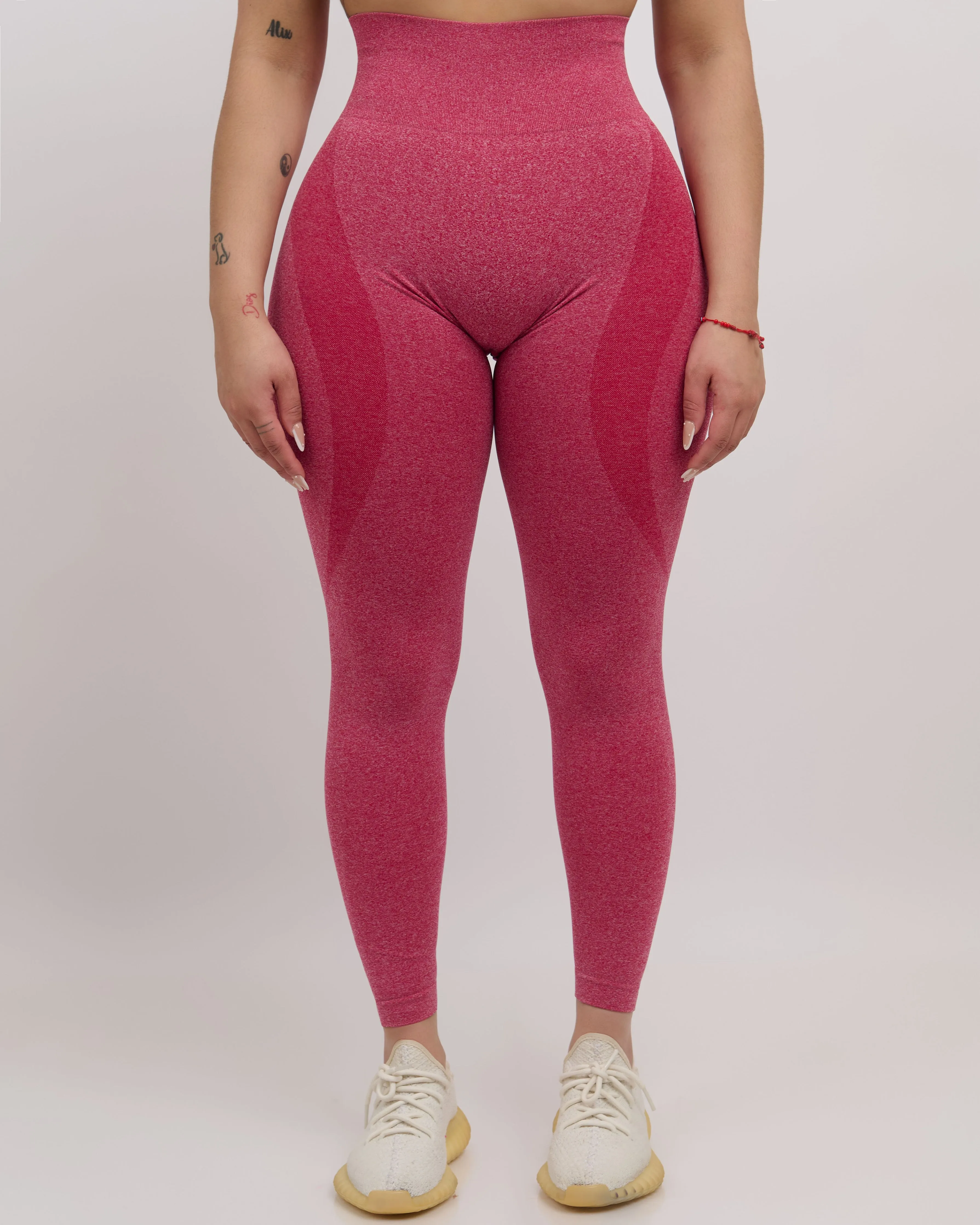 Fiorela Curve Leggings - Crimson