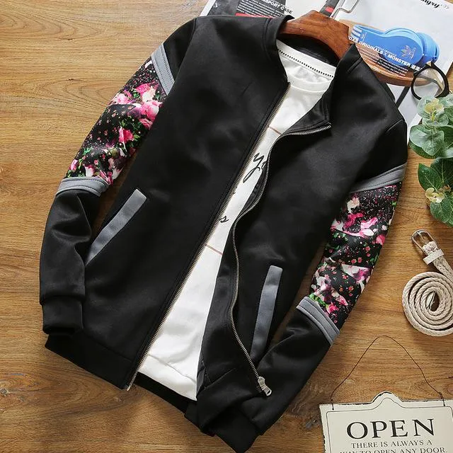 Floral Bomber Jacket (4 Colors)