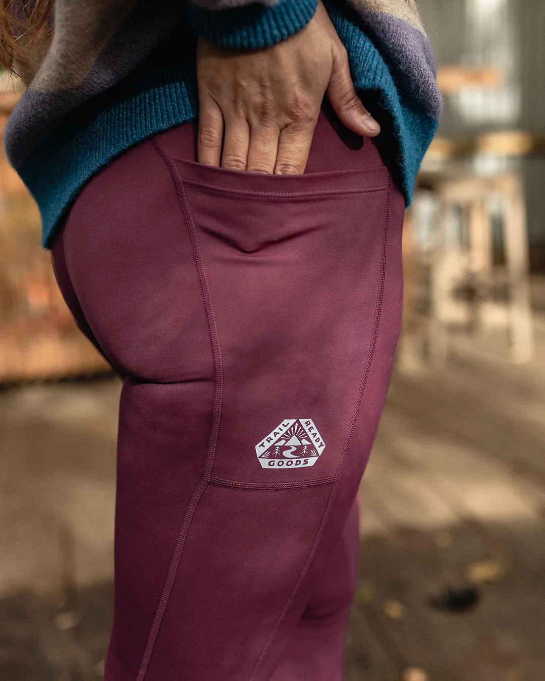 Fresh Air Recycled Leggings - Wine