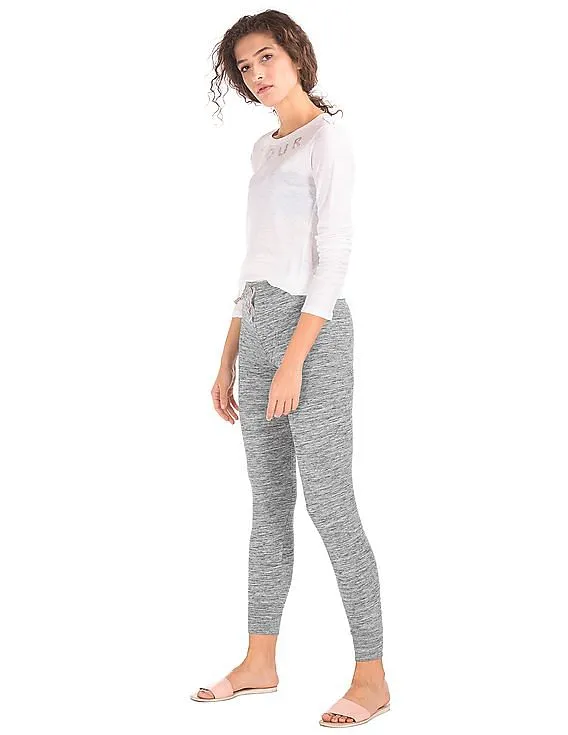 GAP Women Grey Soft Drawstring Leggings