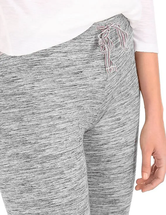 GAP Women Grey Soft Drawstring Leggings