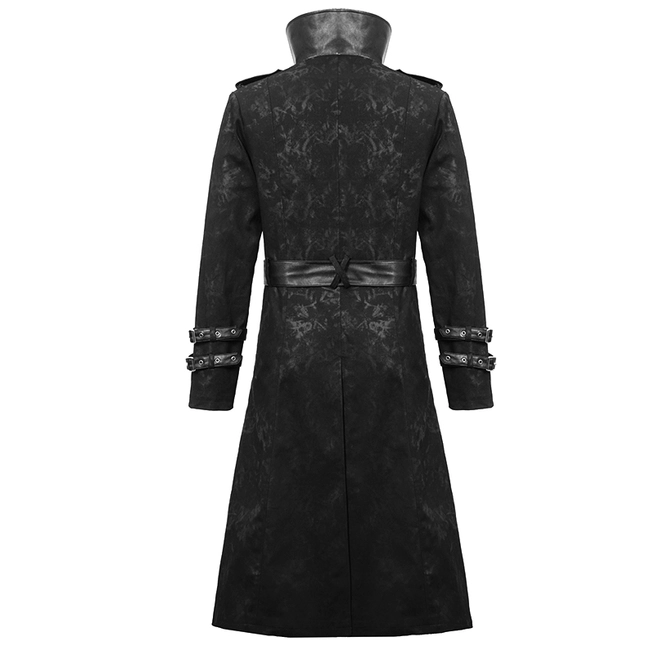 Gothic Men's Studded Buckle Coat