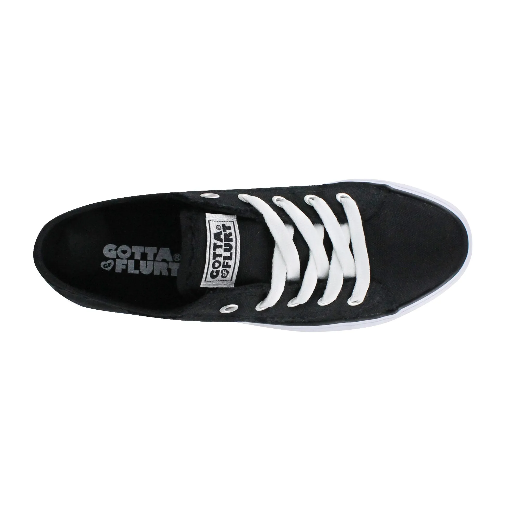 Gotta Flurt Women's Classic II Black Canvas Low-Top Sneaker