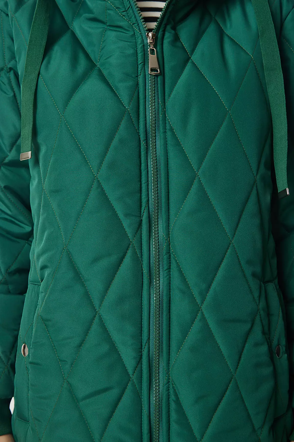 Happiness Istanbul Hooded Quilted Coat