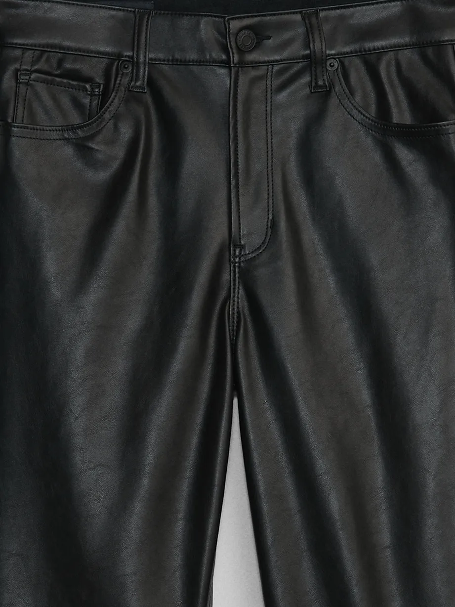 High Rise Universal Vegan-Leather Leggings