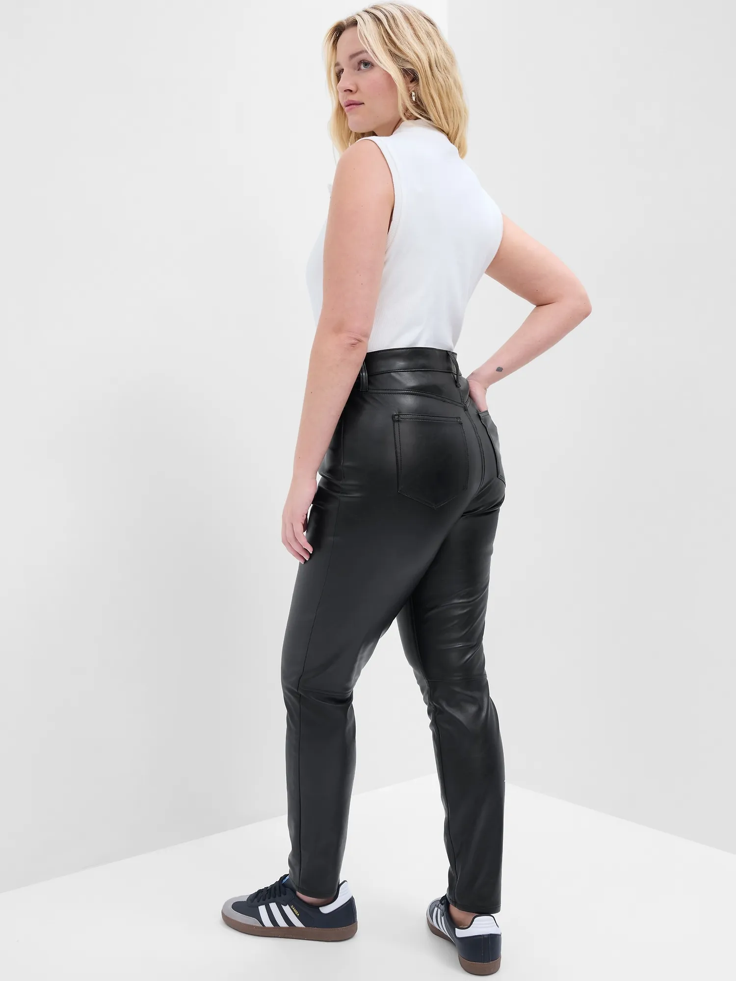 High Rise Universal Vegan-Leather Leggings