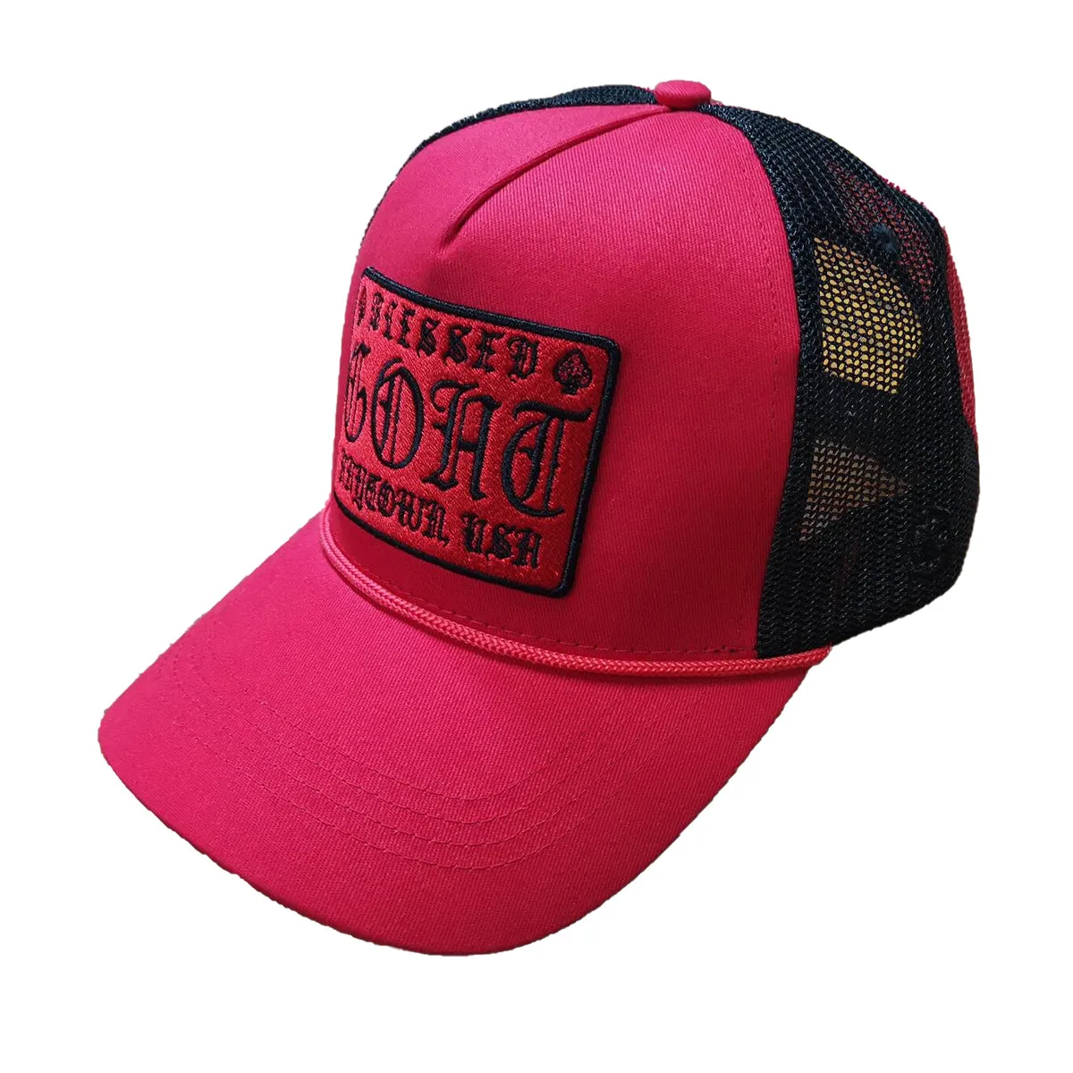 Hudson Outerwear Goat Unisex Trucker Hat 457-RED Red