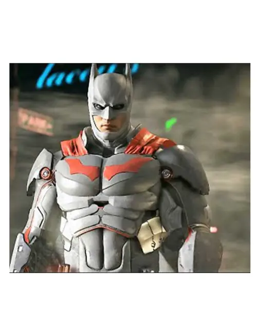 Injustice 2 Batman Grey Leather Jacket- William Jacket