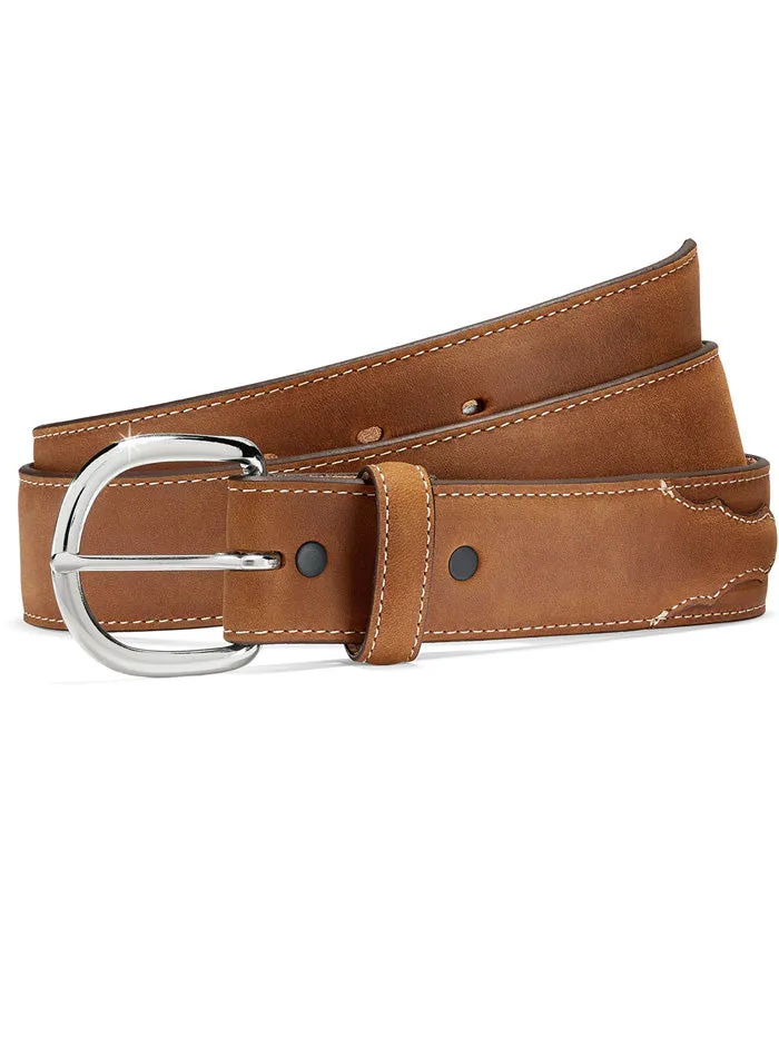 Justin 53709 Classic Western Leather Belt Brown