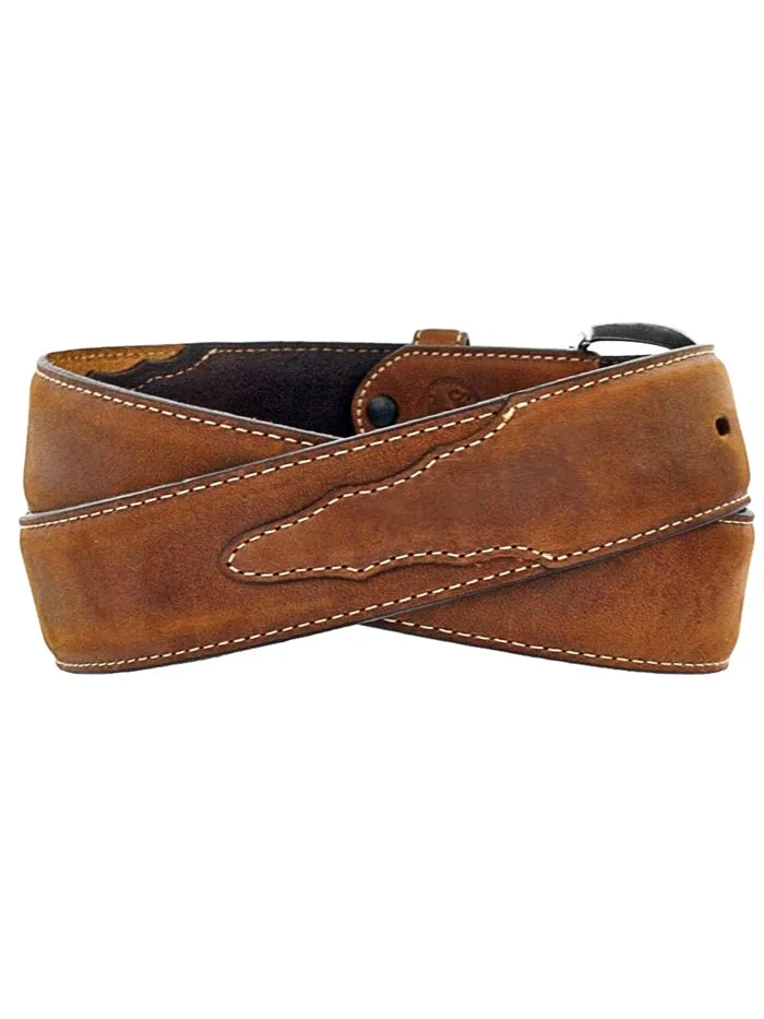 Justin 53709 Classic Western Leather Belt Brown