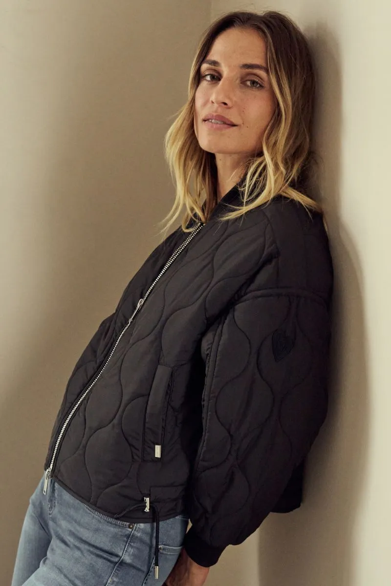 Karie Quilt Jacket | Black | Jakke fra Mos Mosh