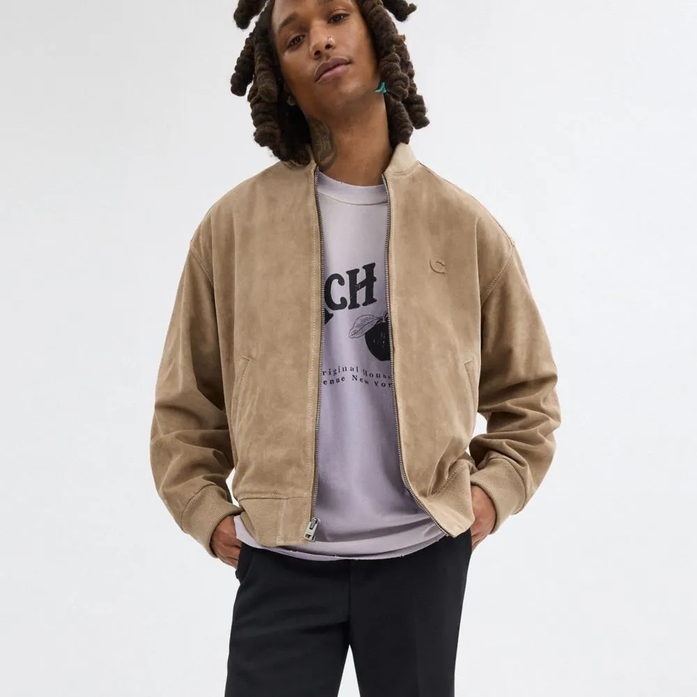 LIGHTWEIGHT SUEDE JACKET