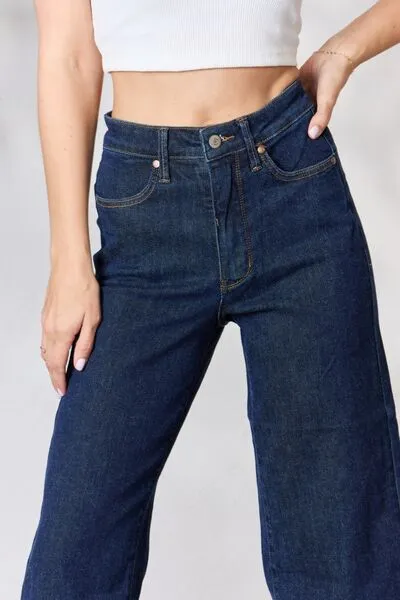 Lydia High Waist Cropped Wide Leg Jeans