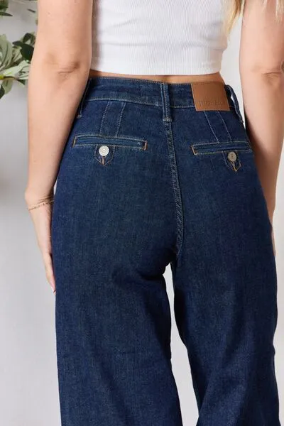 Lydia High Waist Cropped Wide Leg Jeans