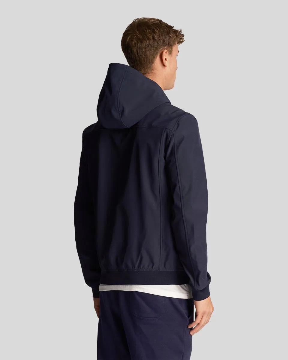 Lyle & Scott Hooded Lightweight Softshell Jacket Dark Navy