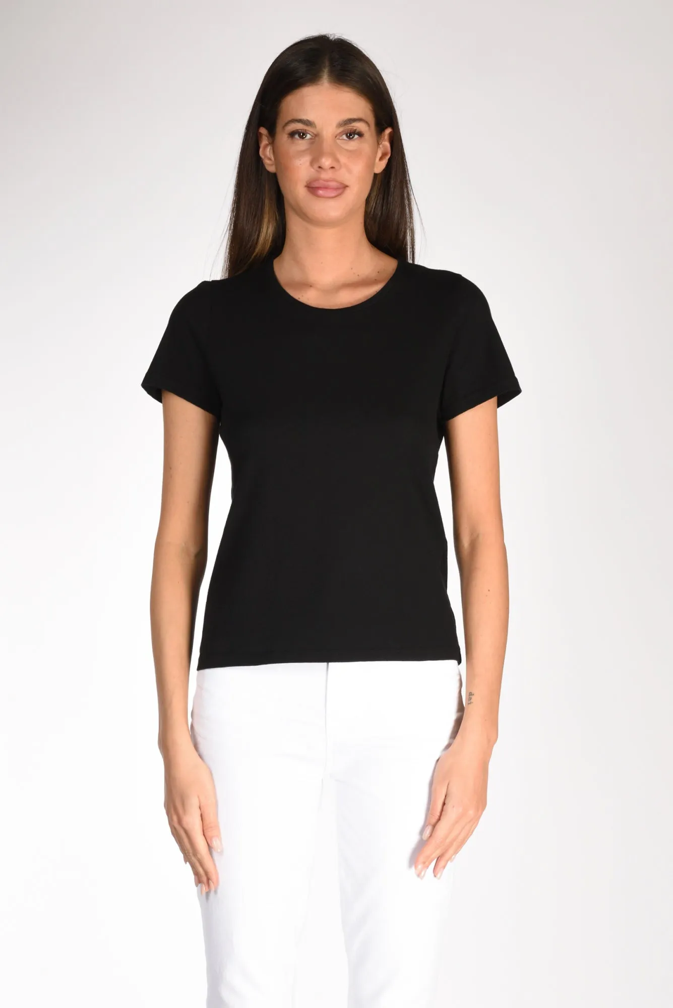 Majestic Filatures Paris Tshirt M. Corta Nero Donna