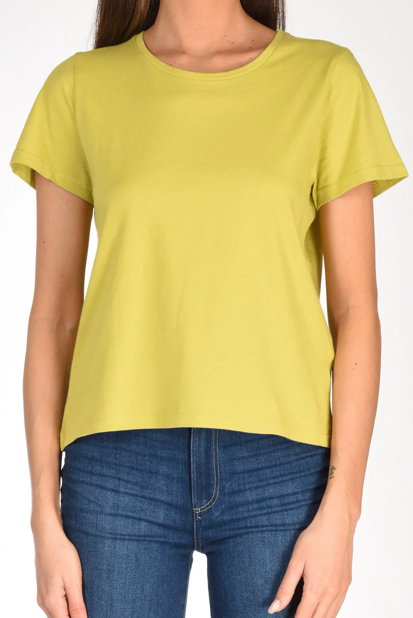 Majestic Filatures Paris Tshirt M. Corta Verde Chiaro Donna