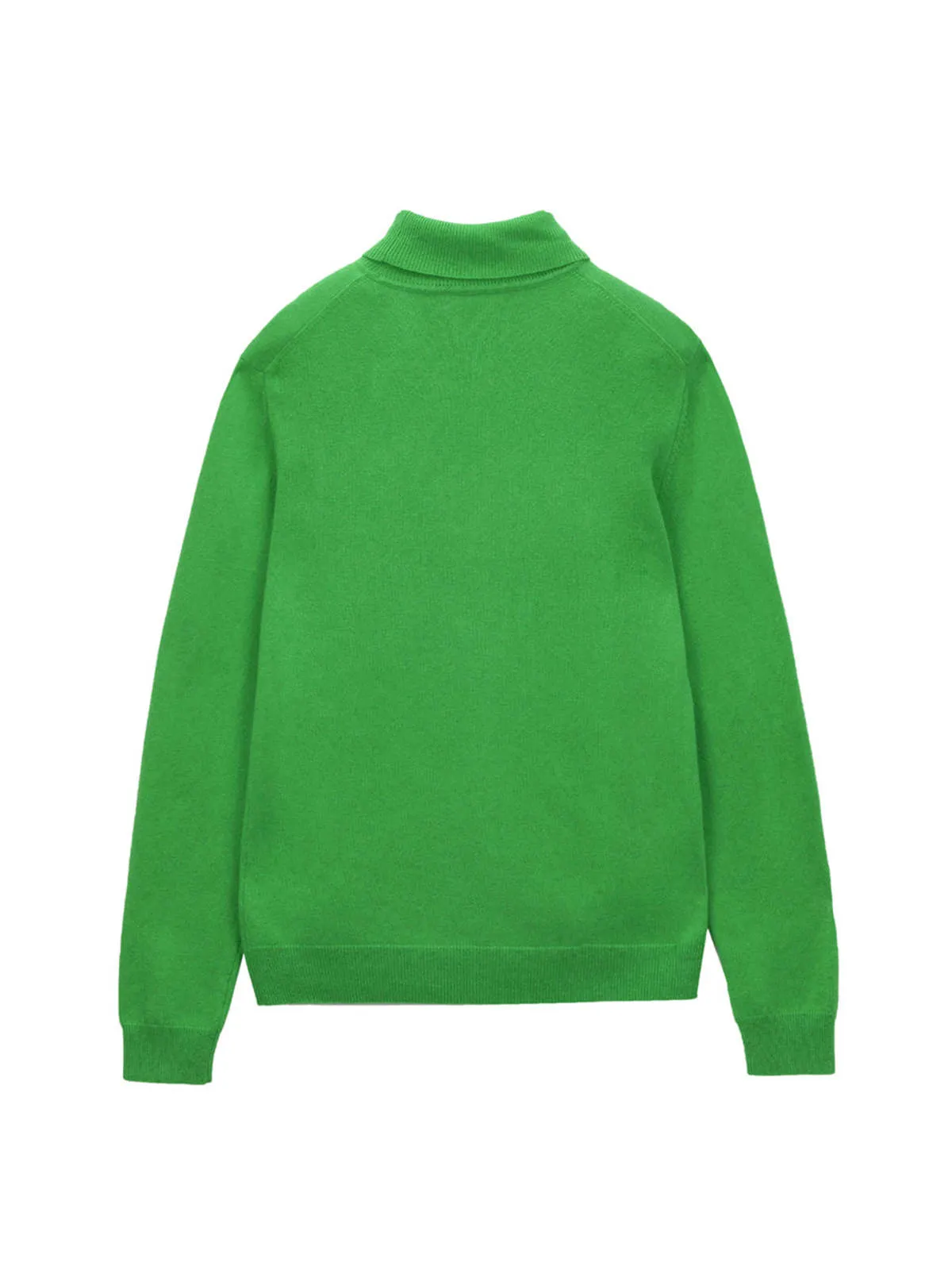 Men Turtleneck Sweater - Green