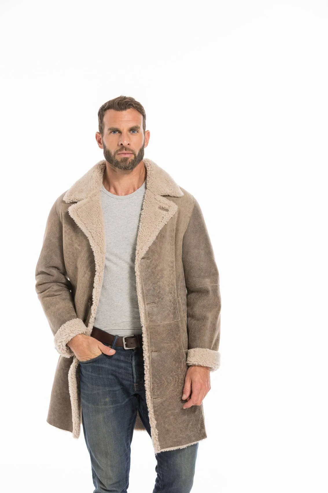 Men's sand prince sheep coat