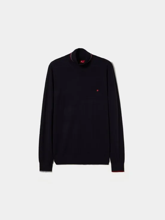 Merino wool turtleneck jumper