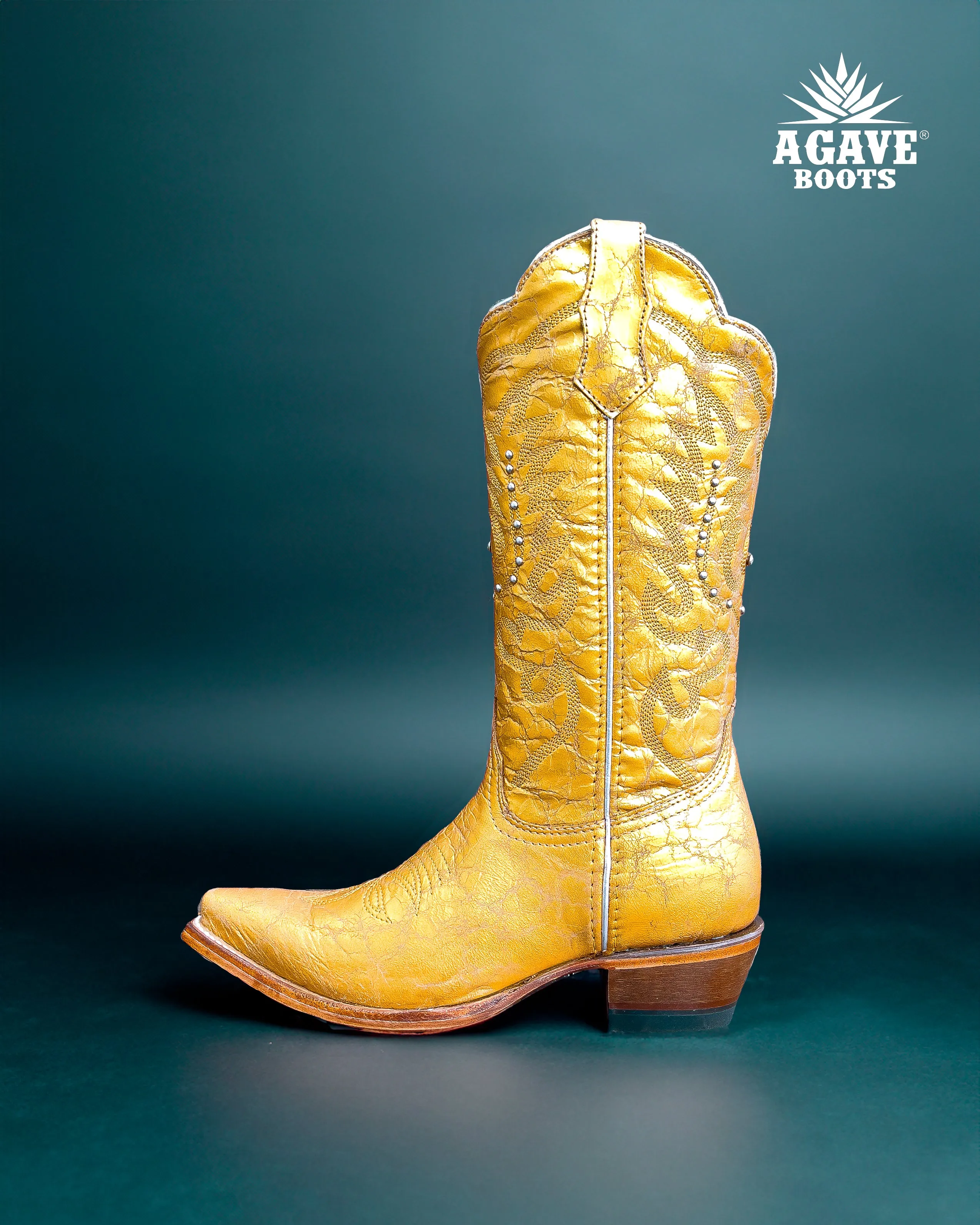 METALLIC GOLD | WOMEN COWBOY BOOTS